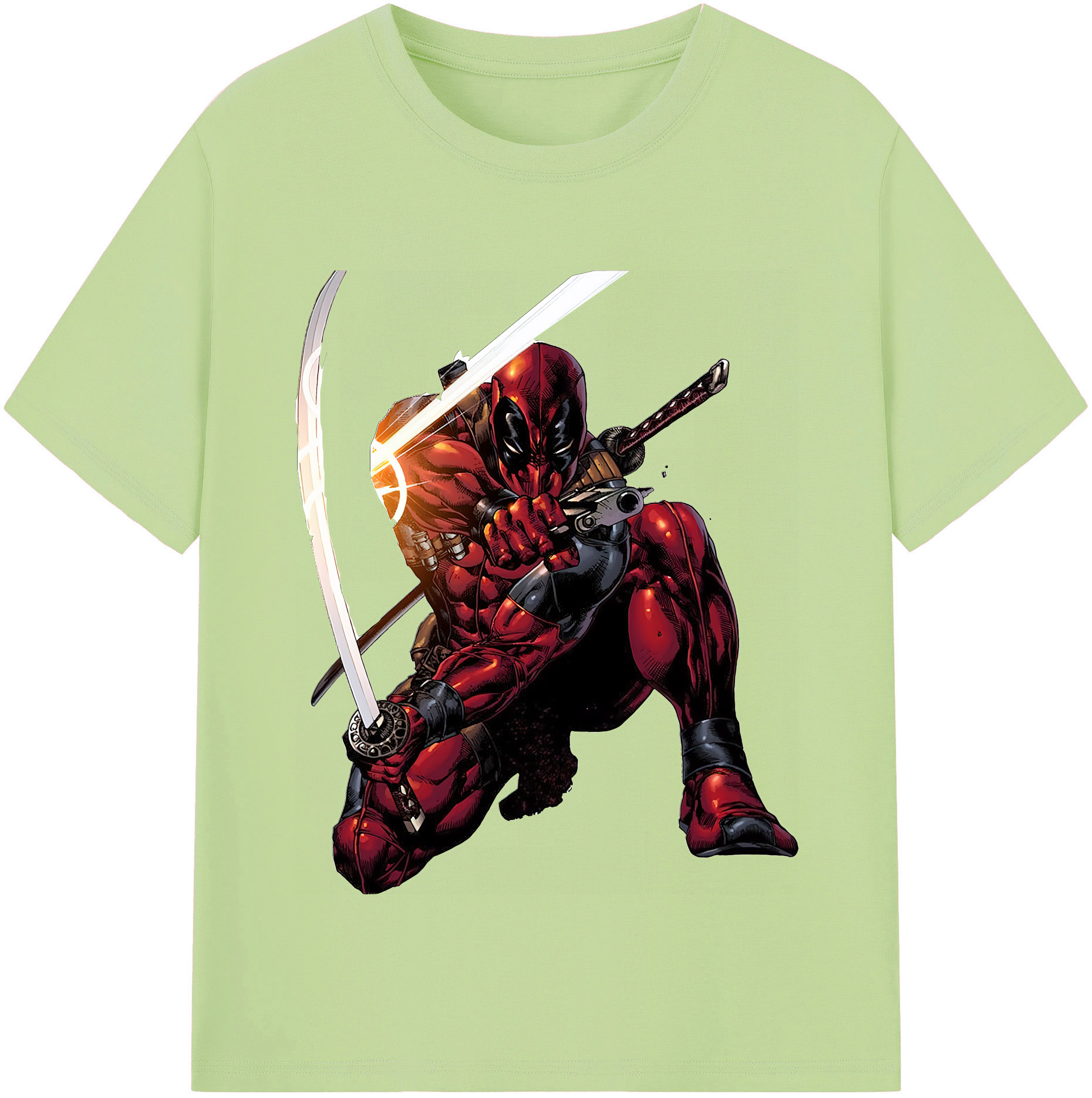 （画像用） Deadpool デッドプール 綿100％半袖Tシャツ（フロントプリント）